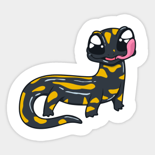 Kawaii fire salamander Sticker